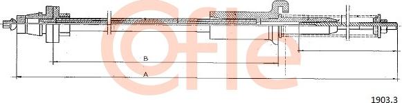 Cofle 92.1903.3 - Câble d'accélération droxauto.com
