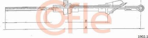 Cofle 92.1902.1 - Tirette à câble, commande d'embrayage droxauto.com