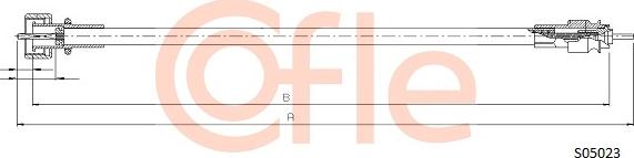 Cofle 92.S05023 - Câble flexible de commande de compteur droxauto.com