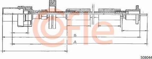 Cofle 92.S08044 - Câble flexible de commande de compteur droxauto.com