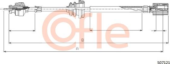 Cofle 92.S07121 - Câble flexible de commande de compteur droxauto.com