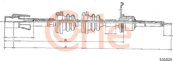 Cofle 92.S31025 - Câble flexible de commande de compteur droxauto.com