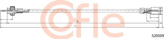 Cofle 92.S20509 - Câble flexible de commande de compteur droxauto.com