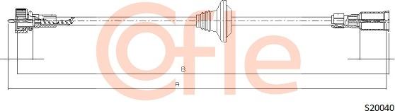 Cofle 92.S20040 - Câble flexible de commande de compteur droxauto.com