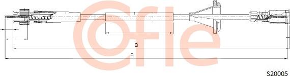 Cofle 92.S20005 - Câble flexible de commande de compteur droxauto.com