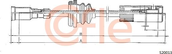 Cofle 92.S20013 - Câble flexible de commande de compteur droxauto.com