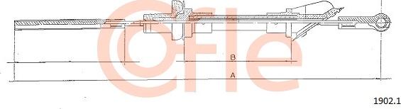 Cofle 1902.1 - Tirette à câble, commande d'embrayage droxauto.com