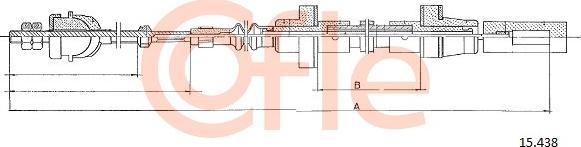 Cofle 15.438 - Tirette à câble, commande d'embrayage droxauto.com