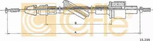 Cofle 15.239 - Tirette à câble, commande d'embrayage droxauto.com