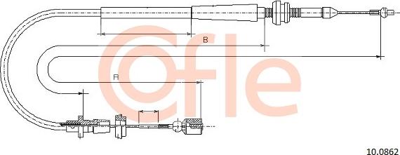 Cofle 10.0862 - Câble d'accélération droxauto.com
