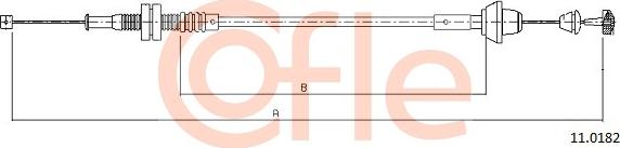 Cofle 11.0182 - Câble d'accélération droxauto.com