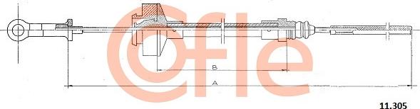 Cofle 11.305 - Tirette à câble, commande d'embrayage droxauto.com