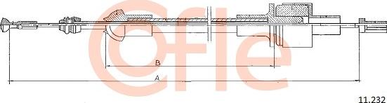 Cofle 11.232 - Tirette à câble, commande d'embrayage droxauto.com