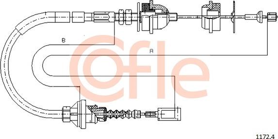 Cofle 1172.4 - Tirette à câble, commande d'embrayage droxauto.com