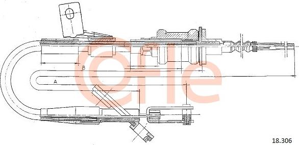 Cofle 18.306 - Tirette à câble, commande d'embrayage droxauto.com