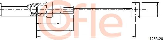 Cofle 1253.20 - Câble d'accélération droxauto.com
