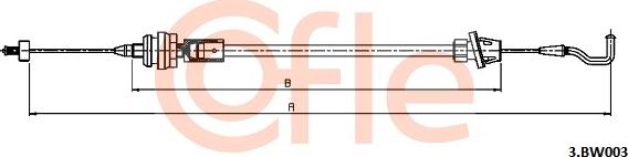Cofle 92.3.BW003 - Câble d'accélération droxauto.com