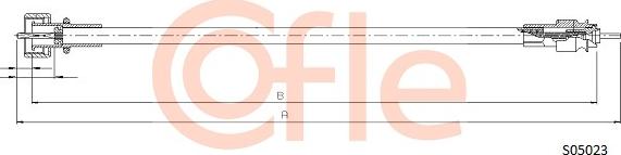 Cofle S05023 - Câble flexible de commande de compteur droxauto.com
