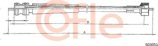 Cofle S03051 - Câble flexible de commande de compteur droxauto.com