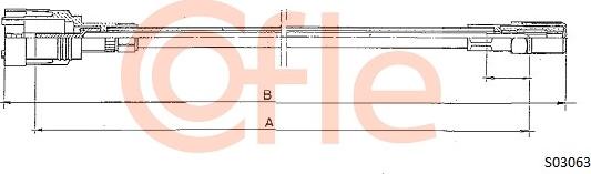 Cofle S03063 - Câble flexible de commande de compteur droxauto.com