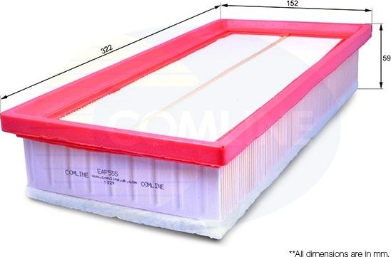 Comline EAF555 - Filtre à air droxauto.com