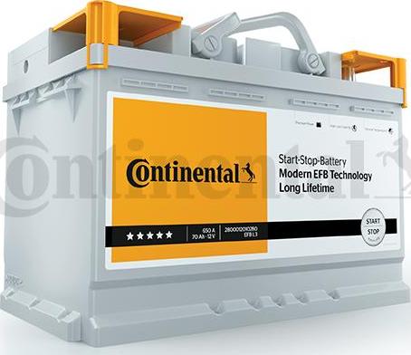 CONTINENTAL 2800012010280 - Batterie de démarrage droxauto.com