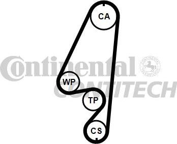 CONTINENTAL CT960K1 - Kit de distribution droxauto.com