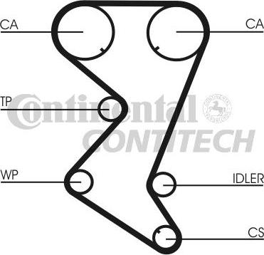 CONTINENTAL CT1003K1 - Kit de distribution droxauto.com