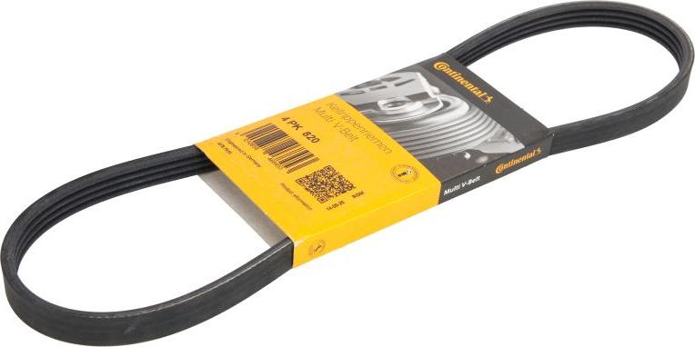 CONTINENTAL 4PK820 - Courroie trapézoïdale à nervures droxauto.com