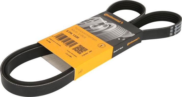 CONTINENTAL 5PK1330 - Courroie trapézoïdale à nervures droxauto.com