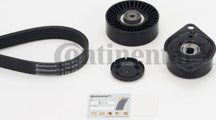 CONTINENTAL 6PK976K3 - Jeu de courroies trapézoïdales à nervures droxauto.com