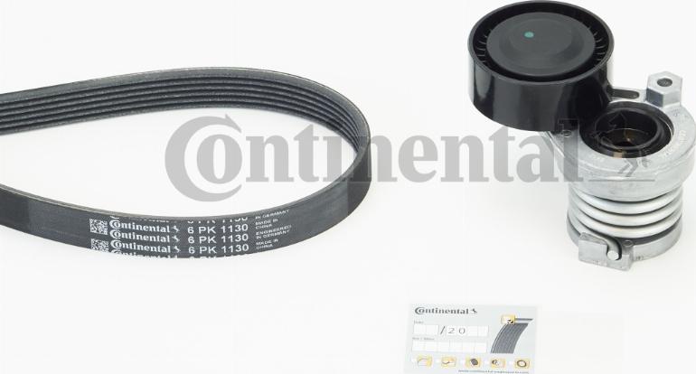 CONTINENTAL 6PK1130K4 - Jeu de courroies trapézoïdales à nervures droxauto.com