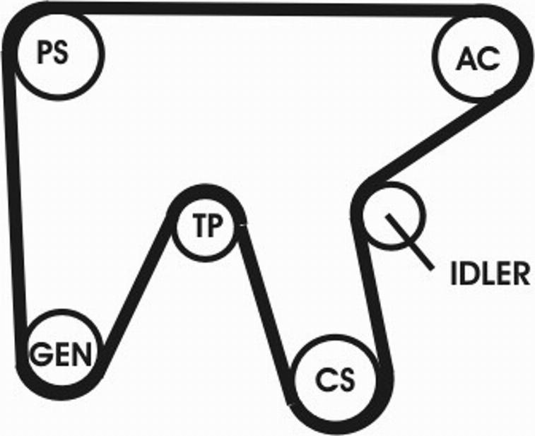CONTINENTAL 6PK1836D1 - Poulie, vilebrequin droxauto.com