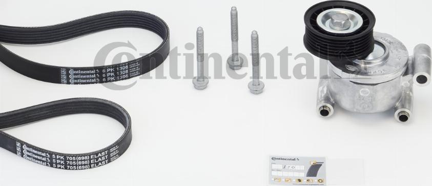 CONTINENTAL 6PK1306K3 - Jeu de courroies trapézoïdales à nervures droxauto.com