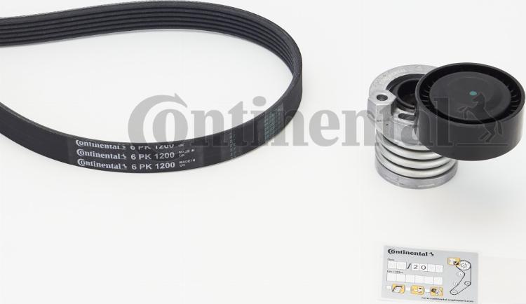 CONTINENTAL 6PK1200K3 - Jeu de courroies trapézoïdales à nervures droxauto.com