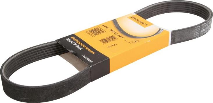 CONTINENTAL 6 PK 799 ELAST - Courroie trapézoïdale à nervures droxauto.com