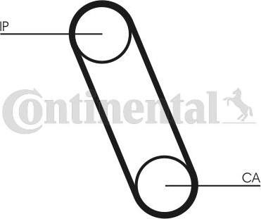 CONTINENTAL CT561 - Courroie de distribution droxauto.com