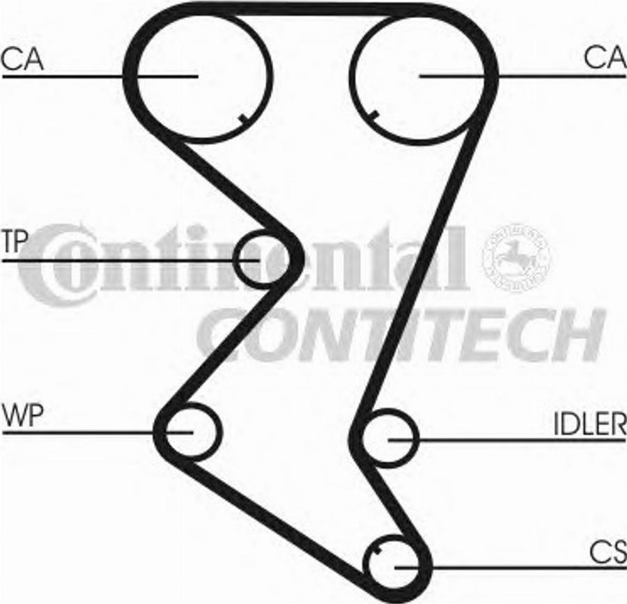 CONTINENTAL CT1003K1 - Kit de distribution droxauto.com