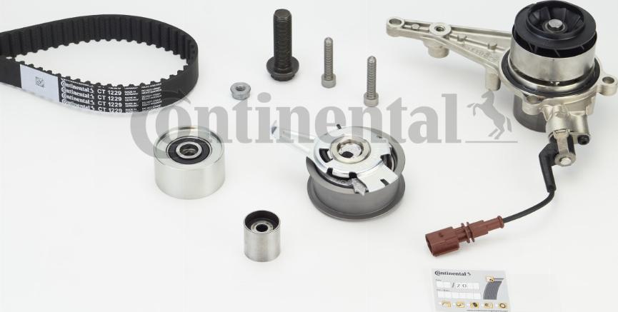 CONTINENTAL CT1229WP1 - Pompe à eau + kit de courroie de distribution droxauto.com