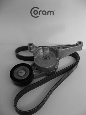 CORAM KTC1001 - Jeu de courroies trapézoïdales à nervures droxauto.com