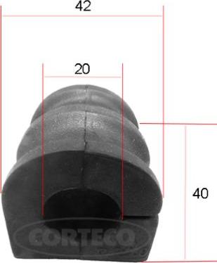 Corteco 49371657 - Coussinet de palier, stabilisateur droxauto.com