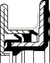 Corteco 20020690B - Bague d'étanchéité, vilebrequin droxauto.com