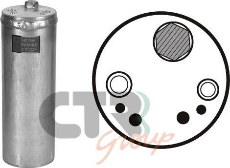CTR 1211360 - Filtre déshydratant, climatisation droxauto.com
