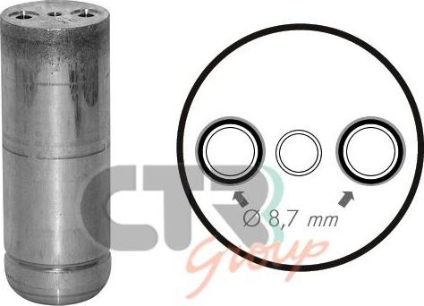 CTR 1211305 - Filtre déshydratant, climatisation droxauto.com