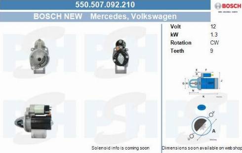 PSH 550.507.092.210 - Démarreur droxauto.com