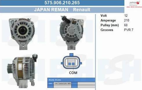 PSH 575.906.210.265 - Alternateur droxauto.com
