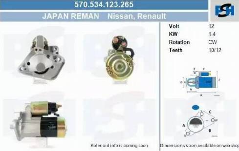 PSH 570.534.123.265 - Démarreur droxauto.com