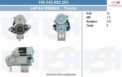 PSH 190.542.092.265 - Démarreur droxauto.com