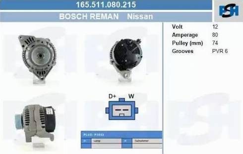 PSH 165.511.080.215 - Alternateur droxauto.com