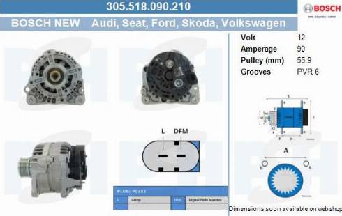 PSH 305.518.090.210 - Alternateur droxauto.com